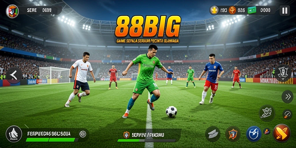Gameplay intens dengan aksi lapangan yang nyata.