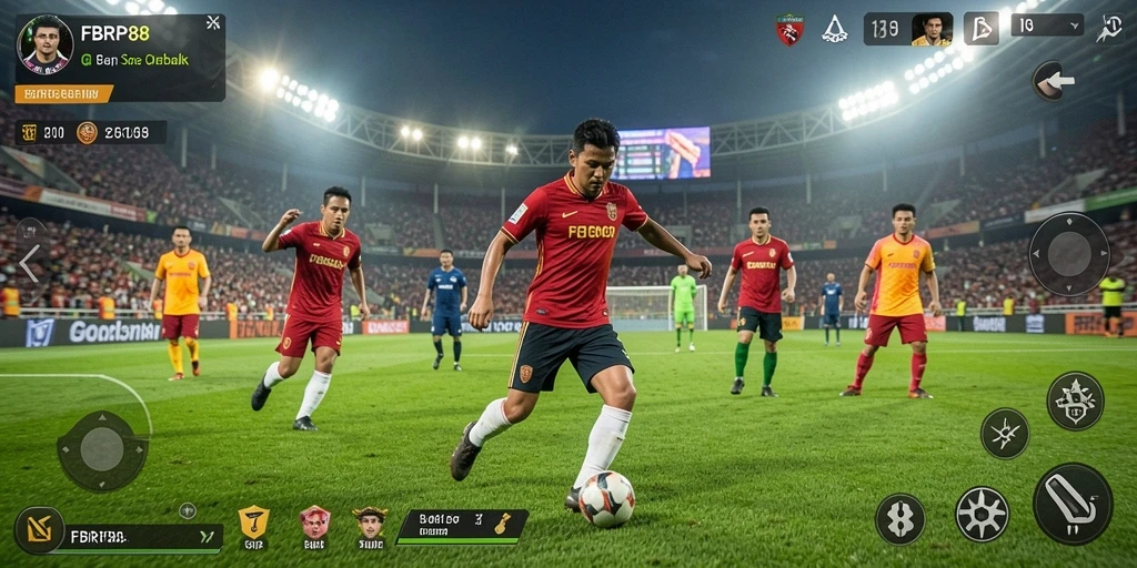 Tampilan menarik dari gameplay <strong>FBRP88</strong> yang menghadirkan aksinya di lapangan.
