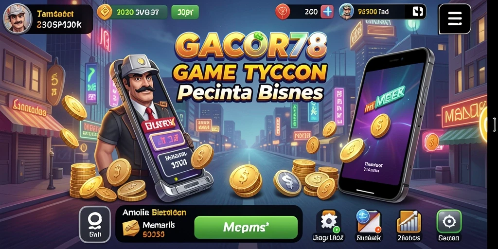 Screenshot utama GACOR78 menampilkan gameplay Tycoon yang dinamis.