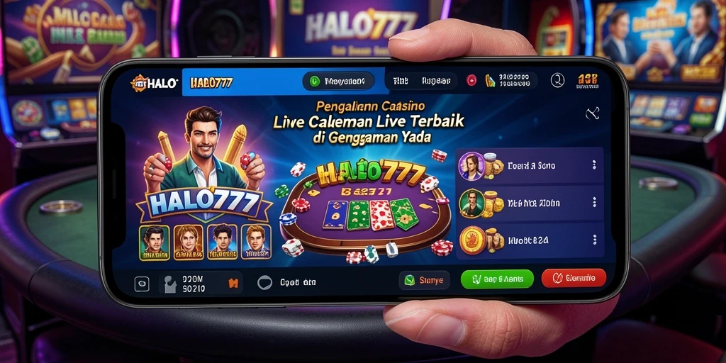 Tampilan gameplay HALO777 yang menarik dan interaktif di Live Casino.