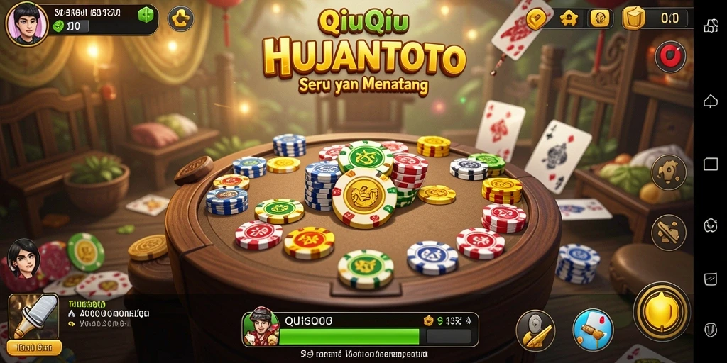 Gameplay menarik dari HUJANTOTO saat bermain QiuQiu