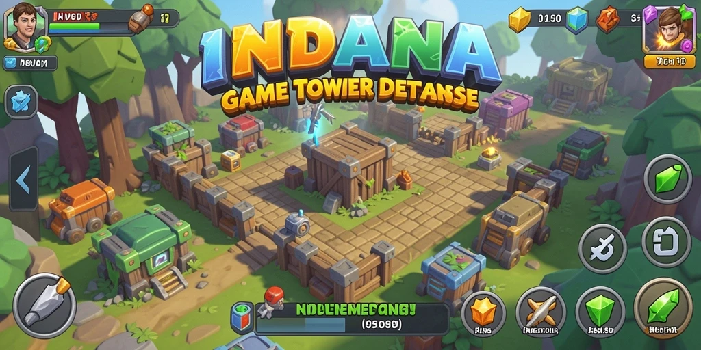 Tampilan gameplay seru di INDAAA dengan pertahanan yang kuat.