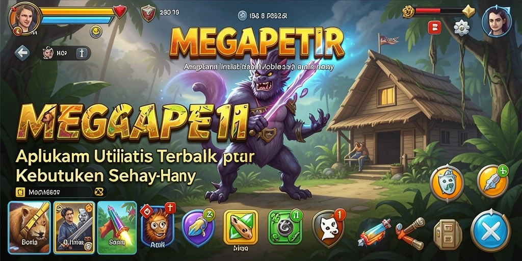 Tampilan antarmuka MEGAPETIR yang modern dan ramah pengguna.
