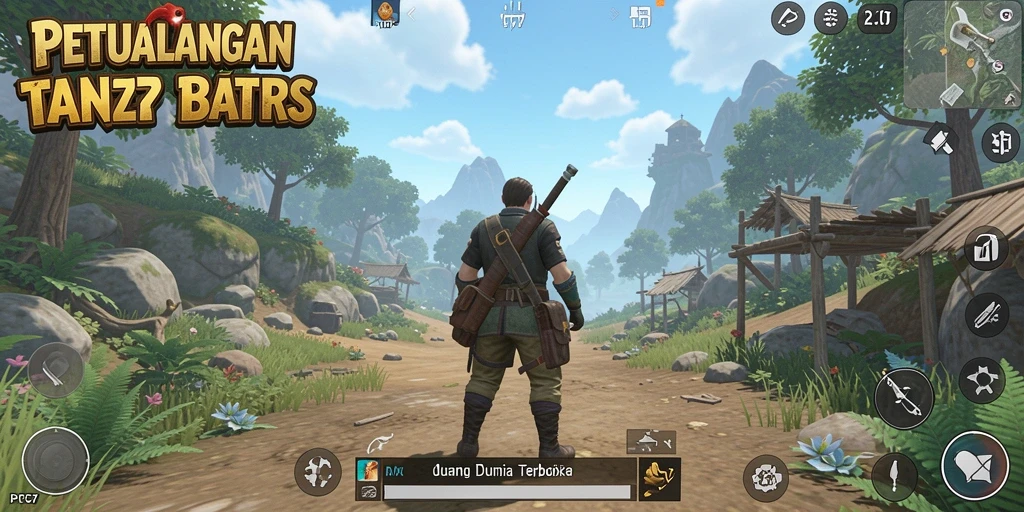 Tampilan gameplay yang menakjubkan dalam dunia terbuka.