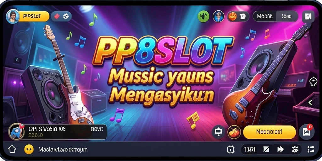 Tampilan utama gameplay PP8SLOT dengan interaksi musik yang seru.