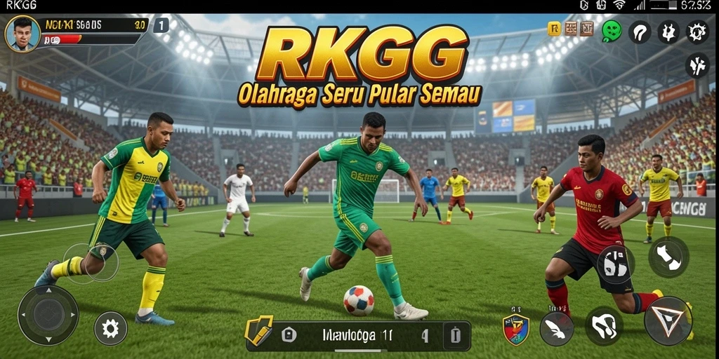 Tampilan gameplay RKGG yang mendebarkan dalam kompetisi olahraga.