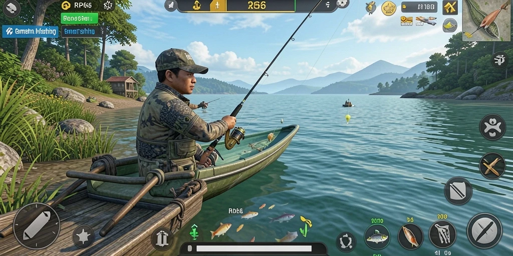 Tangkapan ikan besar di permainan memancing RP66.