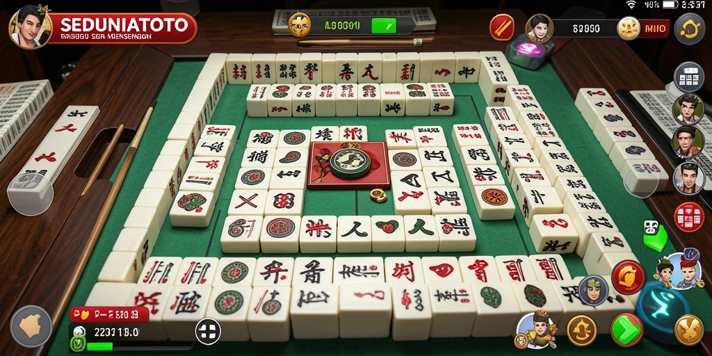 Tangkapan layar gameplay Mahjong menarik di SEDUNIATOTO.