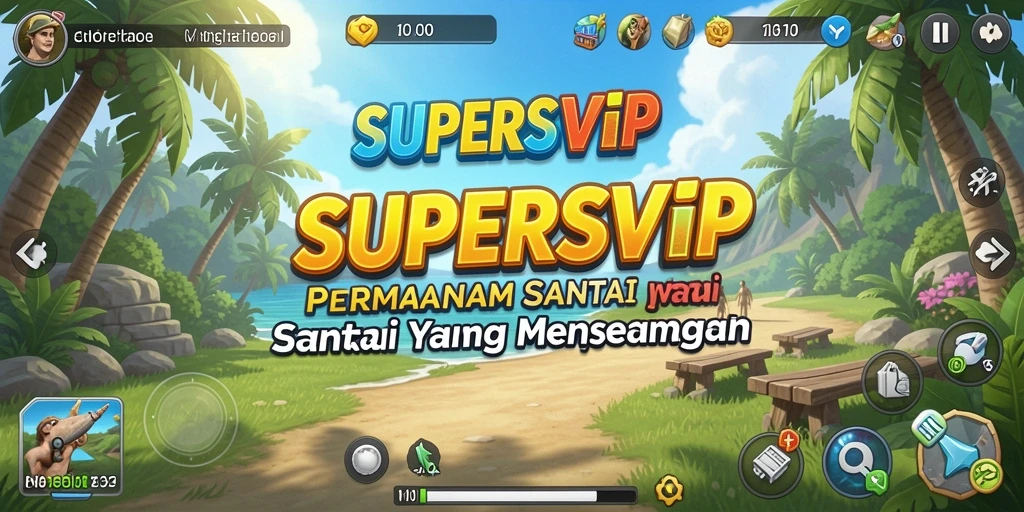 Tampilan gameplay <strong>SUPERSVIP</strong> yang ceria dan mengasyikkan.