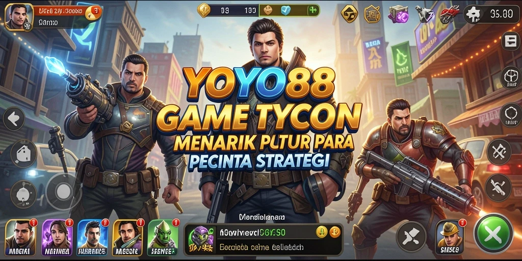 Tampilan gameplay Tycoon YOYO88 yang menarik dan menantang.